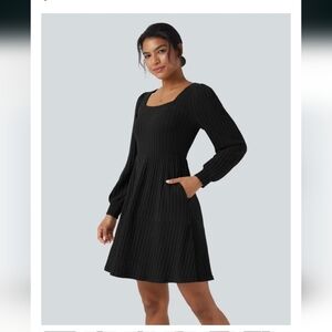 HALARA Black Long Sleeve Dress
